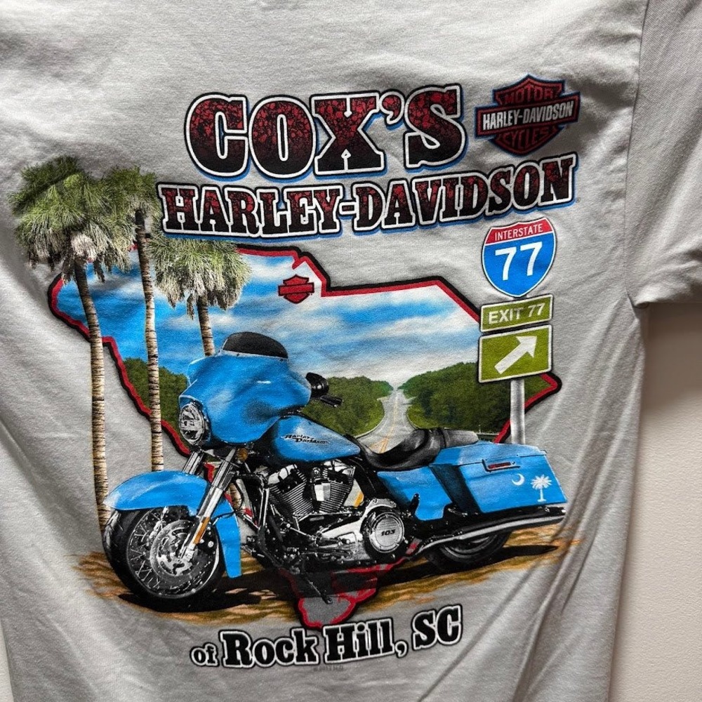 Harley Davidson Eagle Graphic T‎ Shirt Light Gray Short Sleeve Size Small NEW - Picture 6 of 7